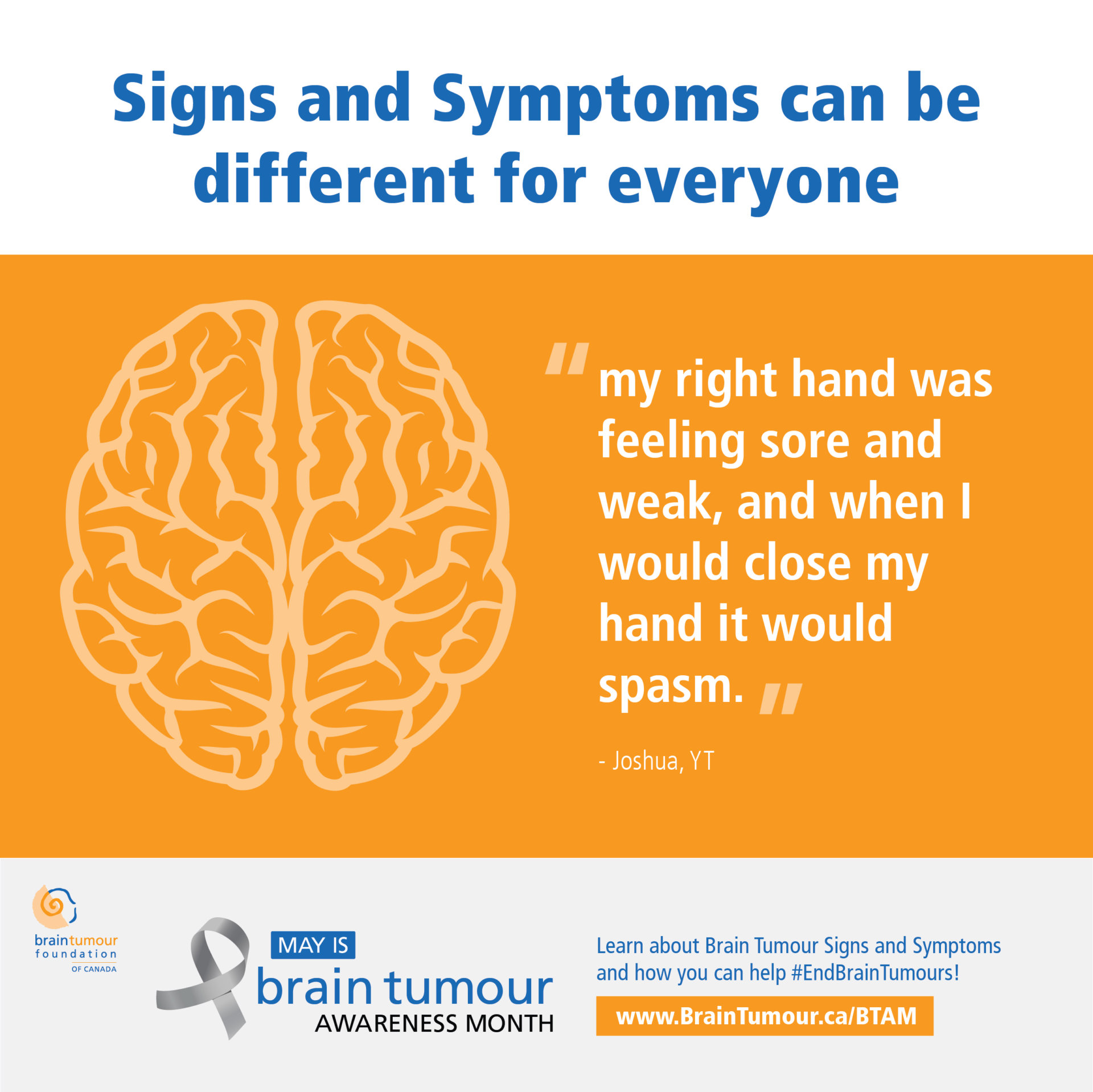Brain Tumour Awareness Month Highlights Brain Tumour Foundation of Canada